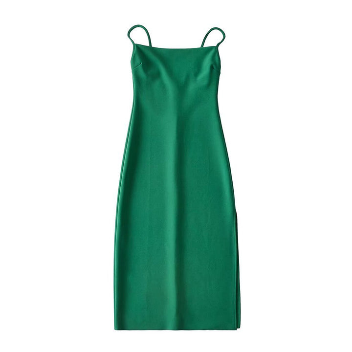 Damen langes Abendkleid mit elegantem Schlitz Drune