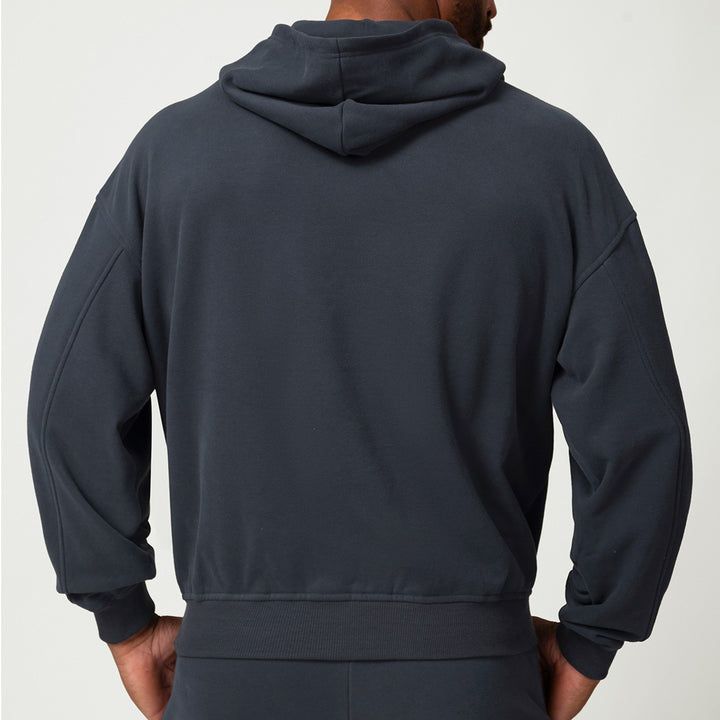 Herren Kapuzenpullover mit weichem Fleece-Futter und geräumiger Tasche Drune