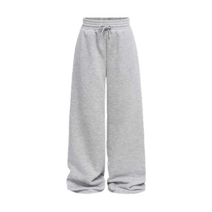Unisex nan locker fallende Loungehose mit elastischem Kordelbund, Eingrifftaschen und geradem Bein Drune