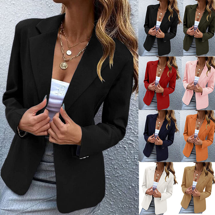 Damen eleganter und stilvoller Blazer mit schmaler Passform Drune