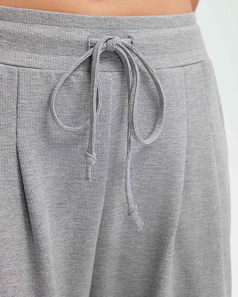 Damen weite Freizeithose mit Knopfdetails Drune