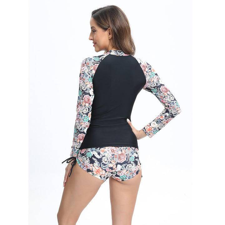 Damen modischer Rashguard-Bikini-Set Drune