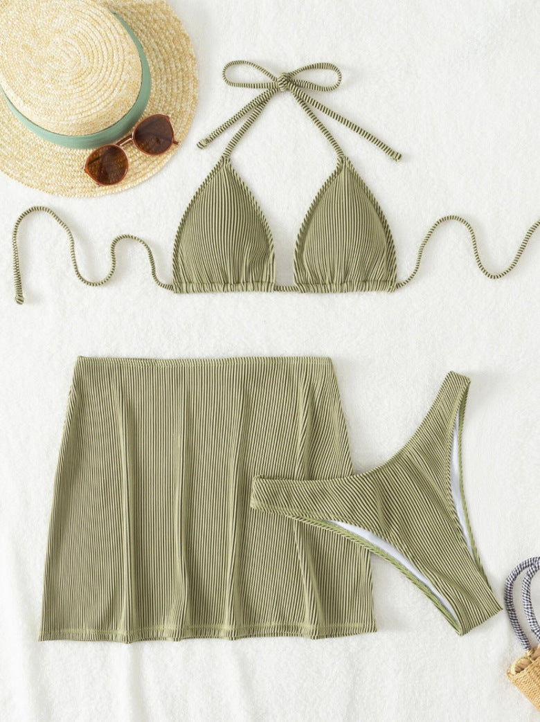 Damen Bikinis mit Hochgeschnittenem Rock Drune
