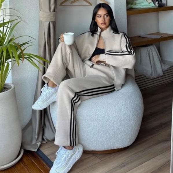 Damen Sportliches Freizeitanzug Set Drune
