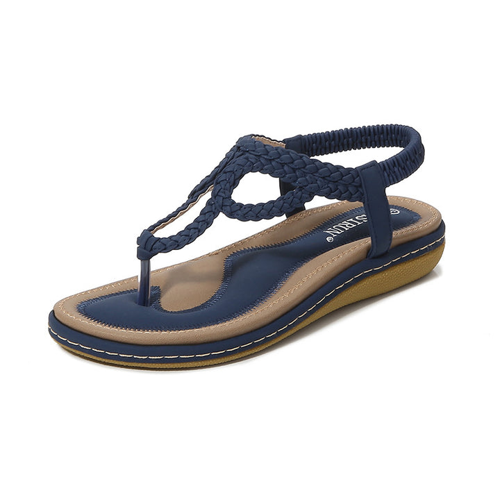 Damen Bequeme Zehentrenner mit geflochtenem Design Drune