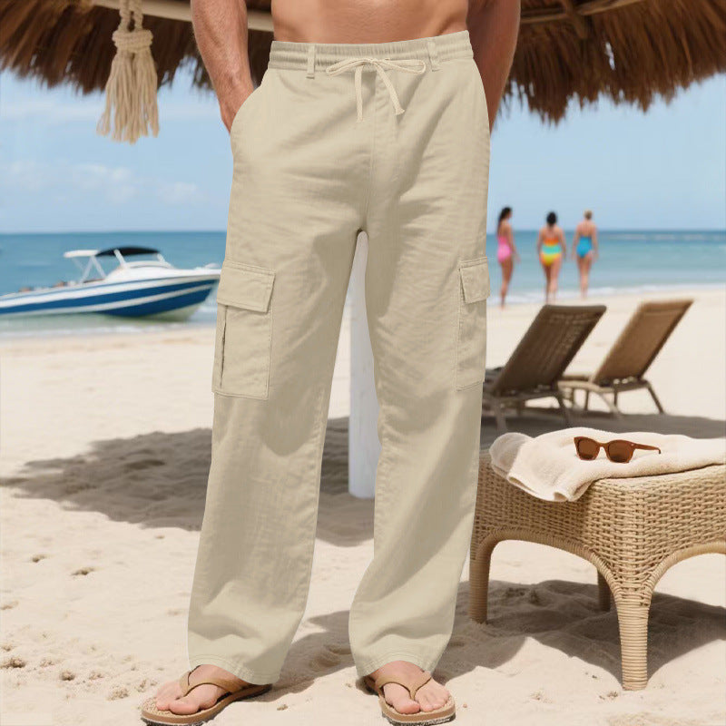 Herren Cargo-Hose mit leichtem, atmungsaktivem Stoff und vielseitigen Taschen Drune