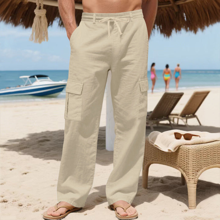 Herren Cargo-Hose mit leichtem, atmungsaktivem Stoff und vielseitigen Taschen Drune