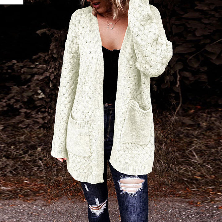 Damen Strickjacke mit strukturiertem Muster und praktischen Taschen Drune