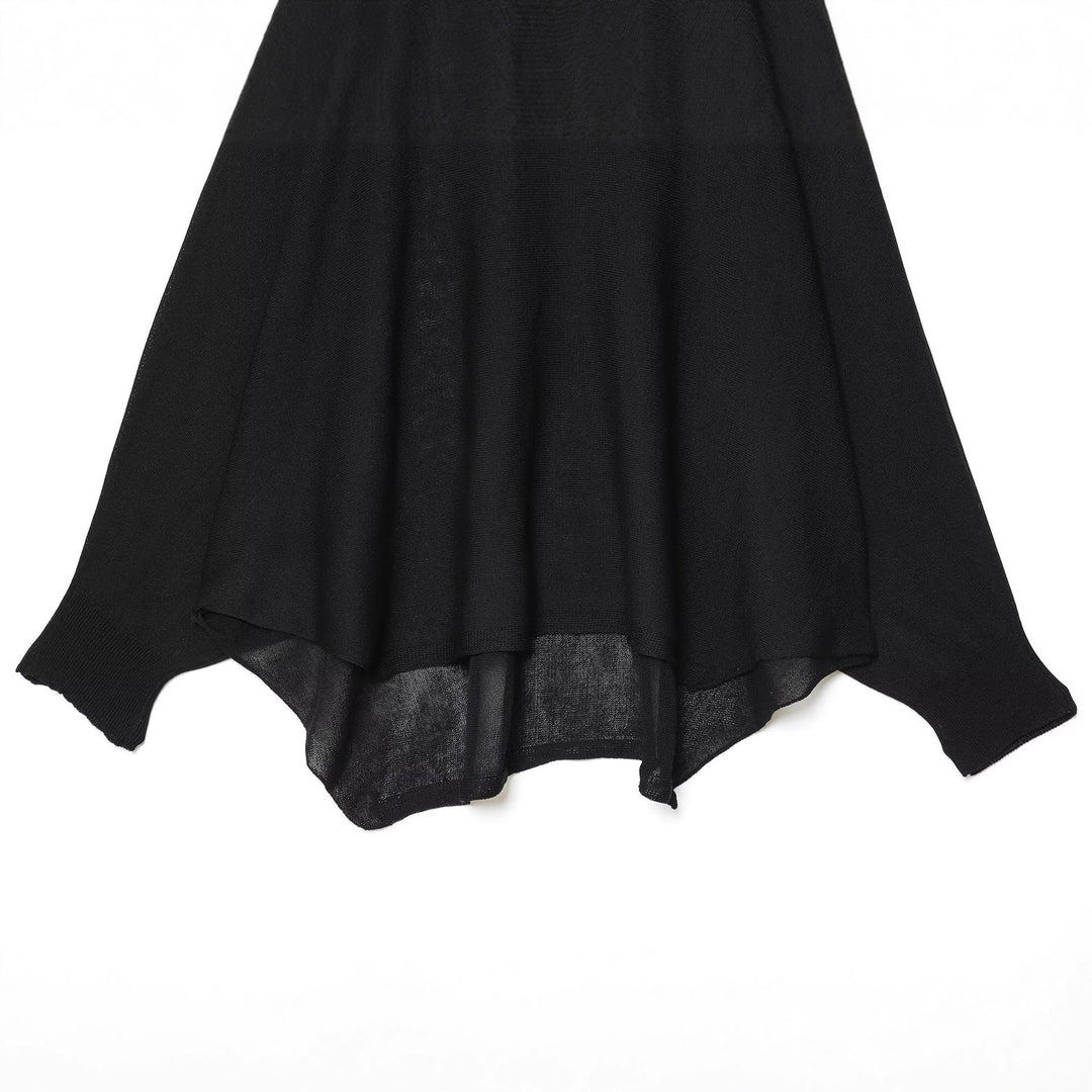 Damen lockerer Strickpullover mit weitem Schnitt und Rundhalsausschnitt Drune