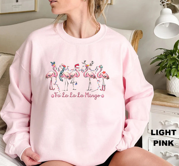 Damen Sweatshirt mit originellem Flamingo-Motiv und lässigem Schnitt Drune
