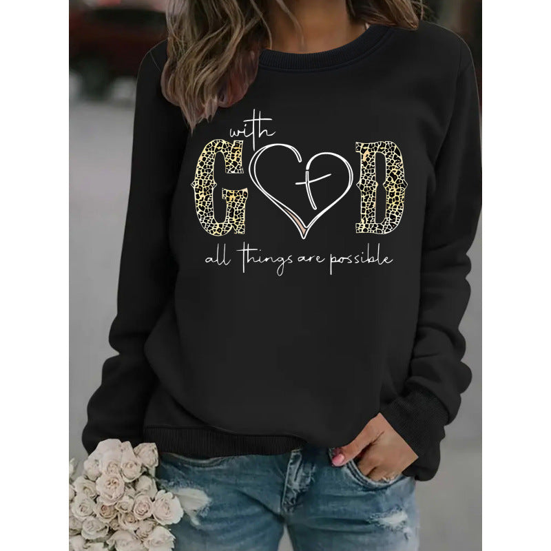 Damen Sweatshirt mit kreativem Modedesign und motivierender Botschaft Drune