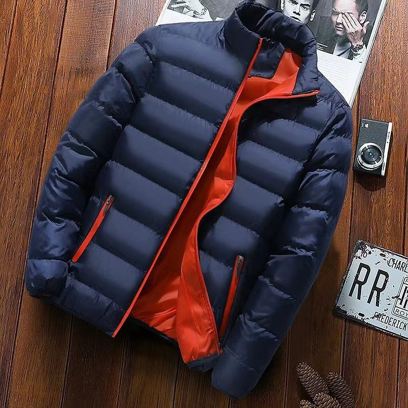 Herren nan gesteppte Thermojacke mit hohem Stehkragen und wasserabweisender Außenhülle Drune