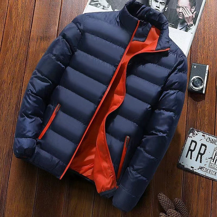 Herren nan gesteppte Thermojacke mit hohem Stehkragen und wasserabweisender Außenhülle Drune