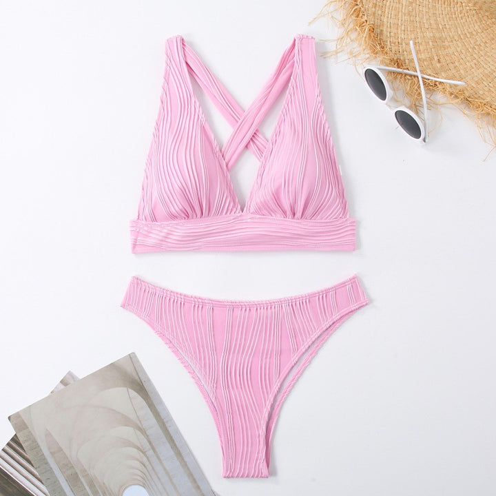 Damen Design Bikini mit gerafften Details Drune