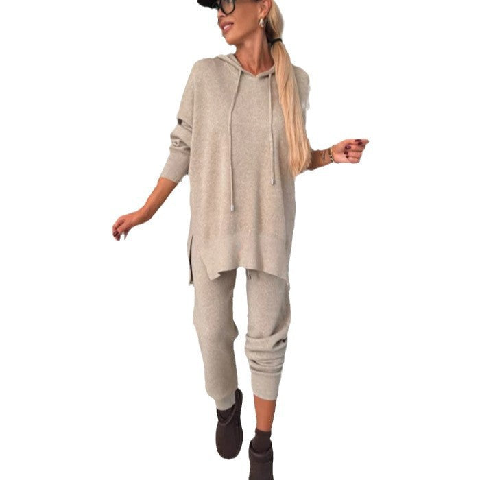 Damen Bequemes Hoodie und Jogginghose Set Drune