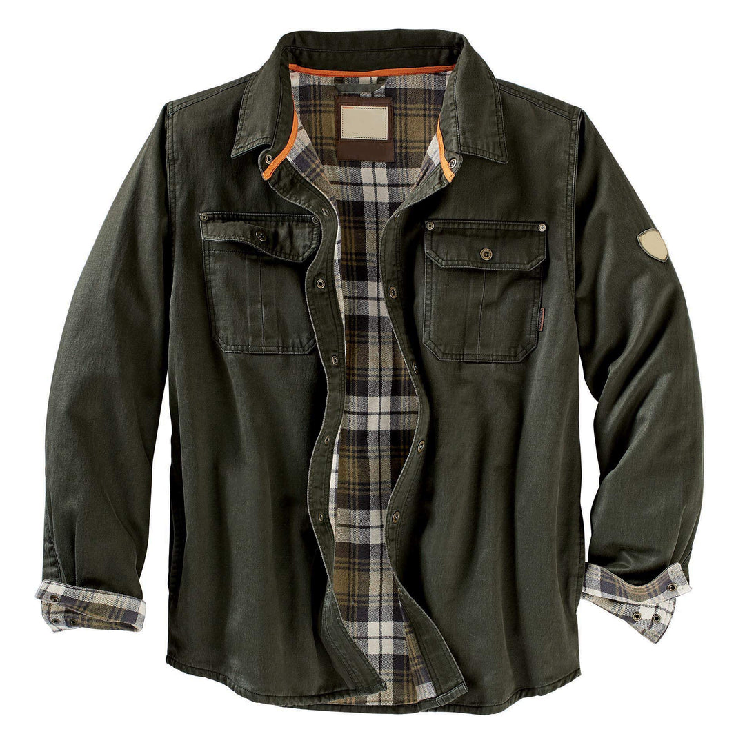 Herren Hemdjacke mit kariertem Innenfutter und praktischen Brusttaschen Drune