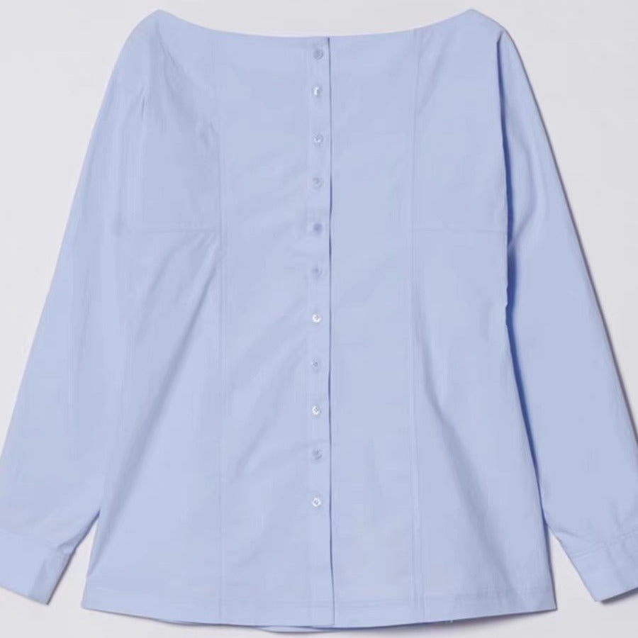 Damen Klassische Hemdbluse mit modernen Details Drune