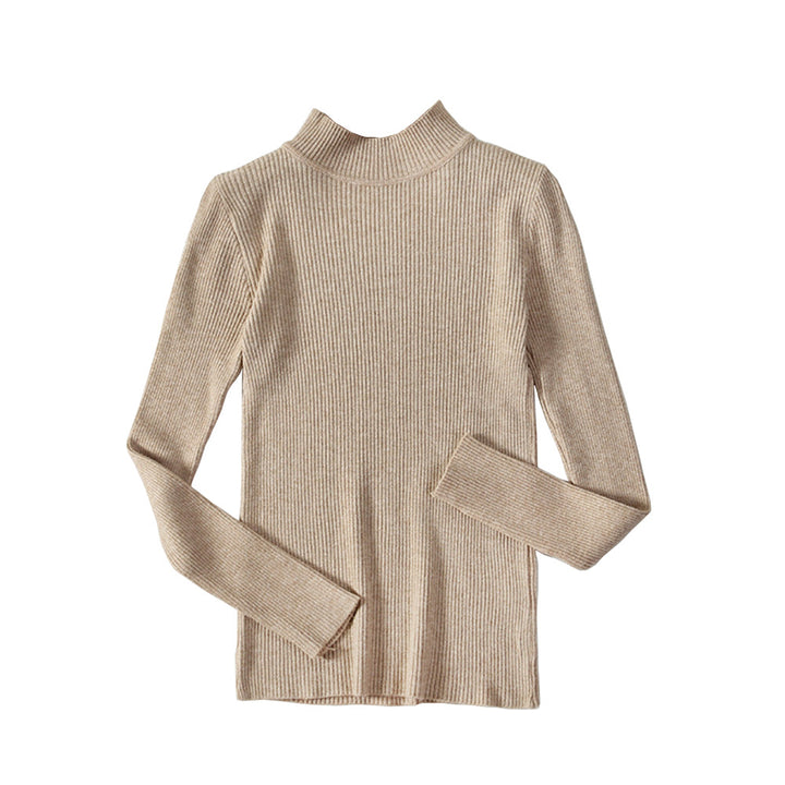 Damen Feinstrickpullover mit hohem Kragen und langen Ärmeln Drune