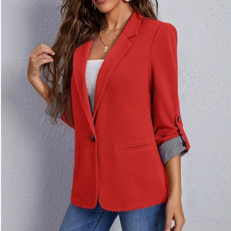 Damen modischer Blazer mit schickem Innenfutter Drune