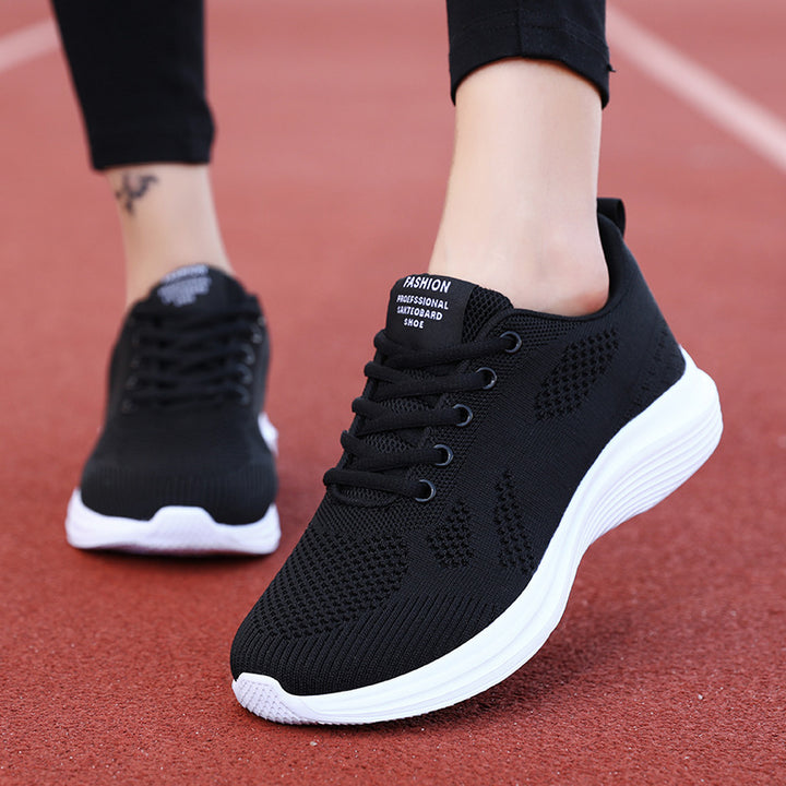 Damen nan leichte Laufschuhe mit atmungsaktivem Strickobermaterial und viskoelastischer Komfortsohle Drune