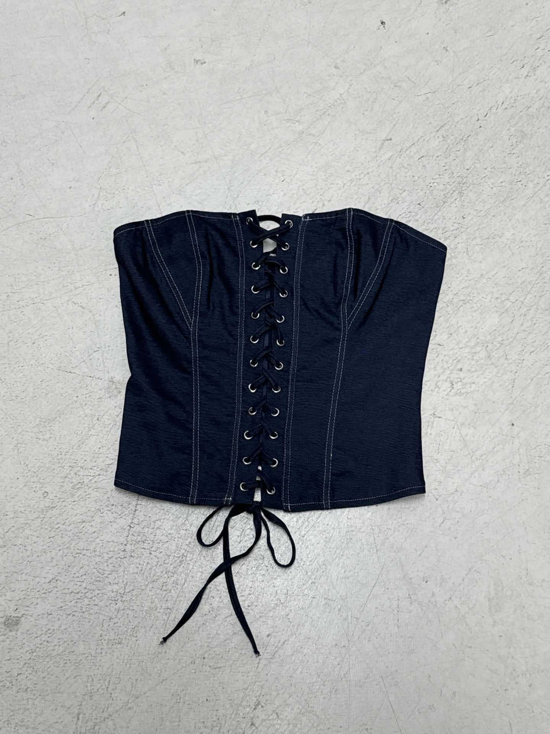 Damen Corsage-Oberteil mit raffiniertem Schnürdesign und figurformendem Schnitt Drune