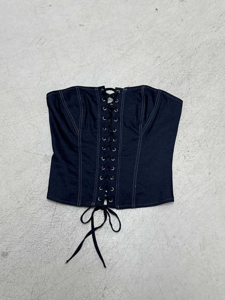 Damen Corsage-Oberteil mit raffiniertem Schnürdesign und figurformendem Schnitt Drune