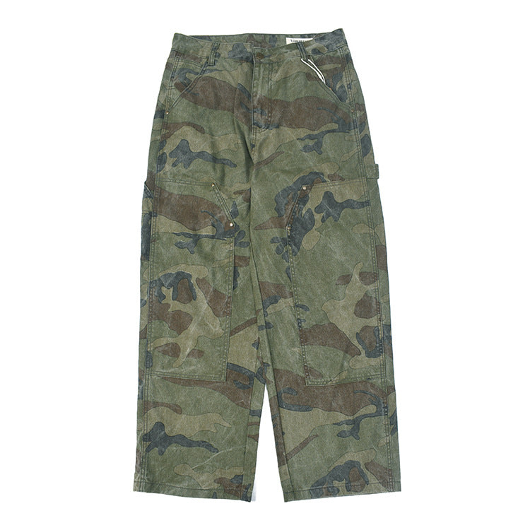 Damen Cargohose mit multifunktionalen Taschen und modernem Camouflage-Design Drune