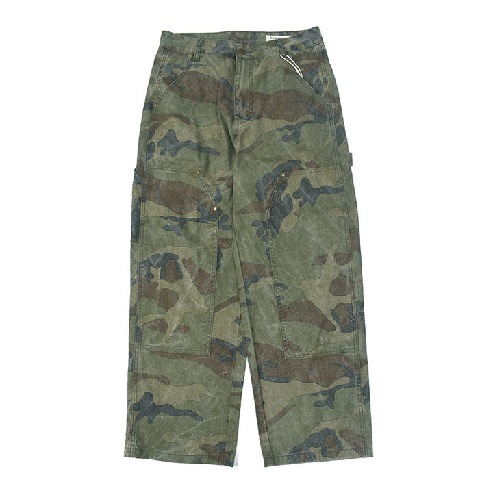 Damen Cargohose mit multifunktionalen Taschen und modernem Camouflage-Design Drune