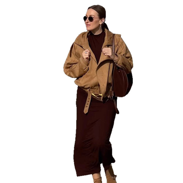 Damen lässige Wildlederjacke Drune