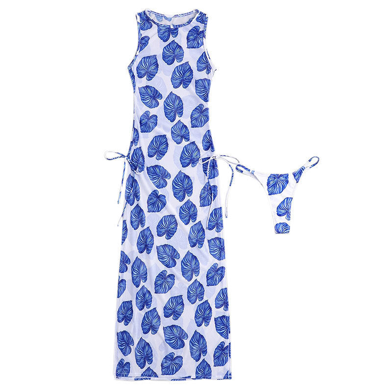 Damen Maxikleid mit floralem Druck Drune