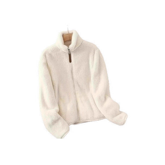 Damen Fleecejacke mit hohem Kragen und Reißverschluss Drune
