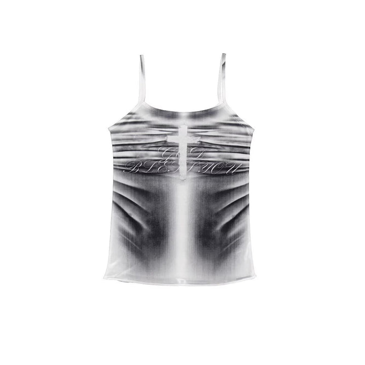 Damen lässiges Tanktop mit kreativem Grafikdesign Drune