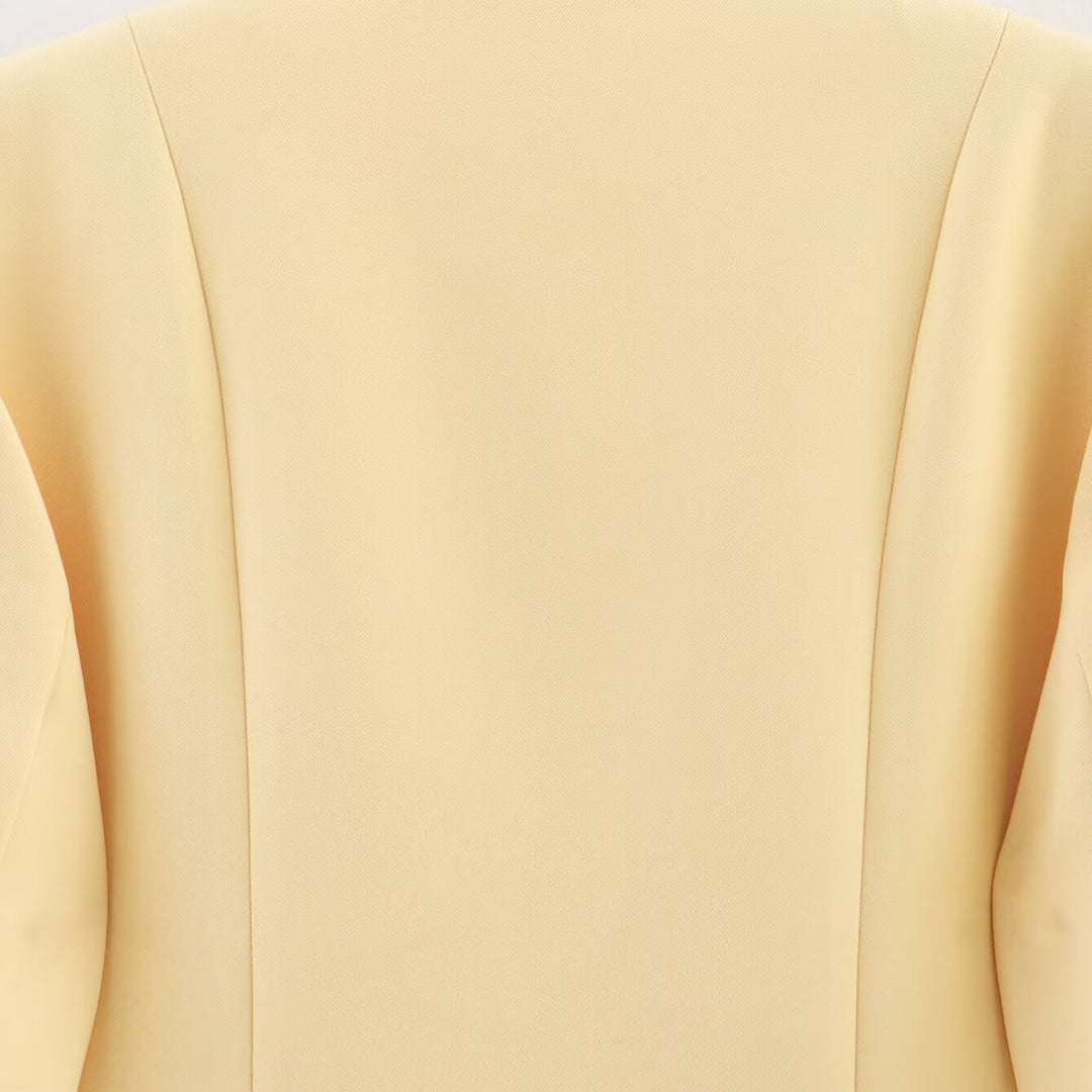 Damen taillierte Blazerjacke mit eleganten Knopfdetails Drune