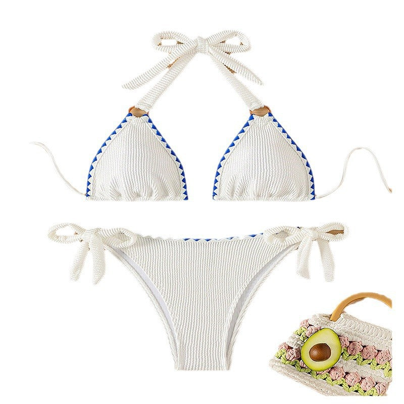 Damen Triangel-Bikini mit modischem Rüschendesign Drune