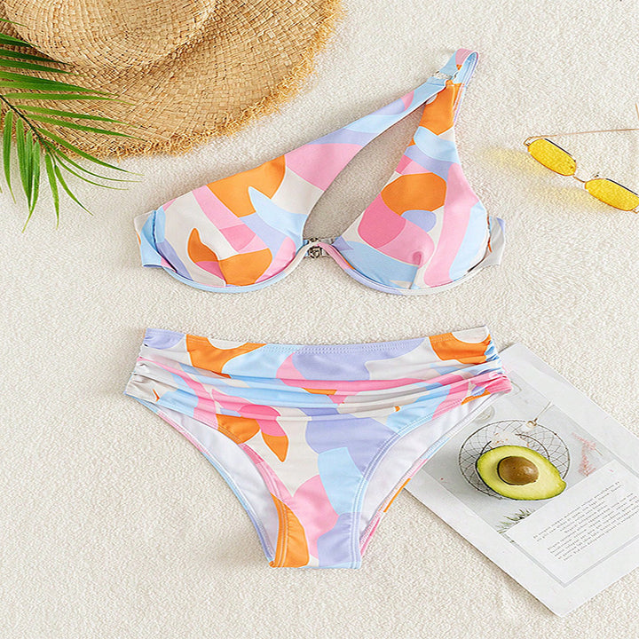 Damen Einseitiger Bikini mit raffiniertem Schnitt Drune