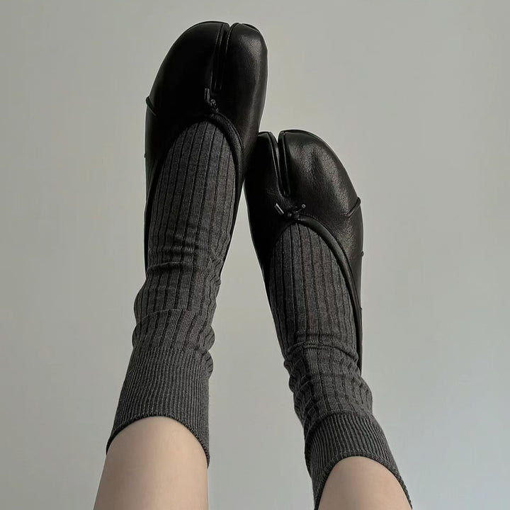 Damen zeitgenössische Split-Toe Ballerinas Drune