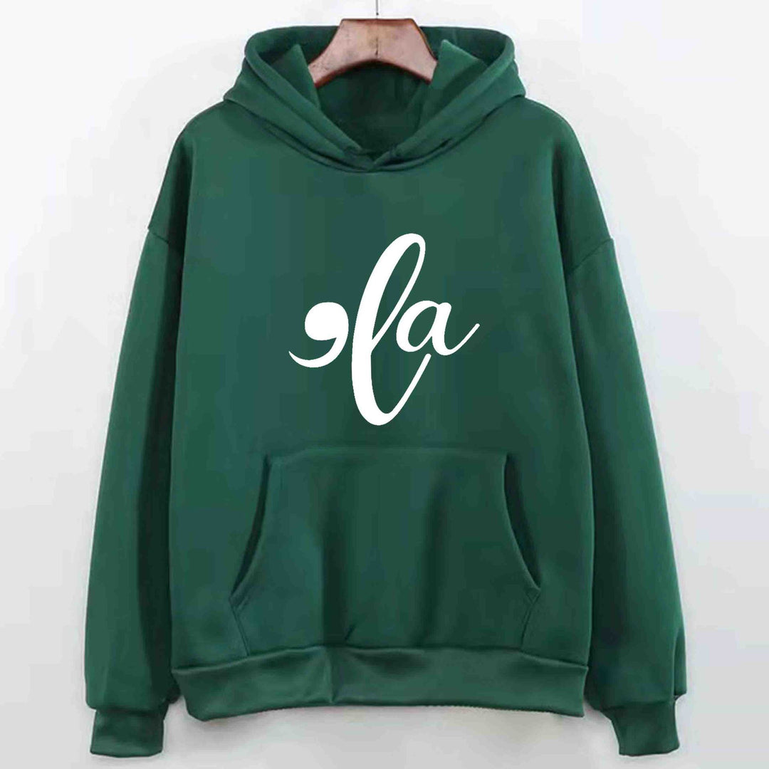 Damen Kapuzenpullover mit kreativem Grafikdesign Drune