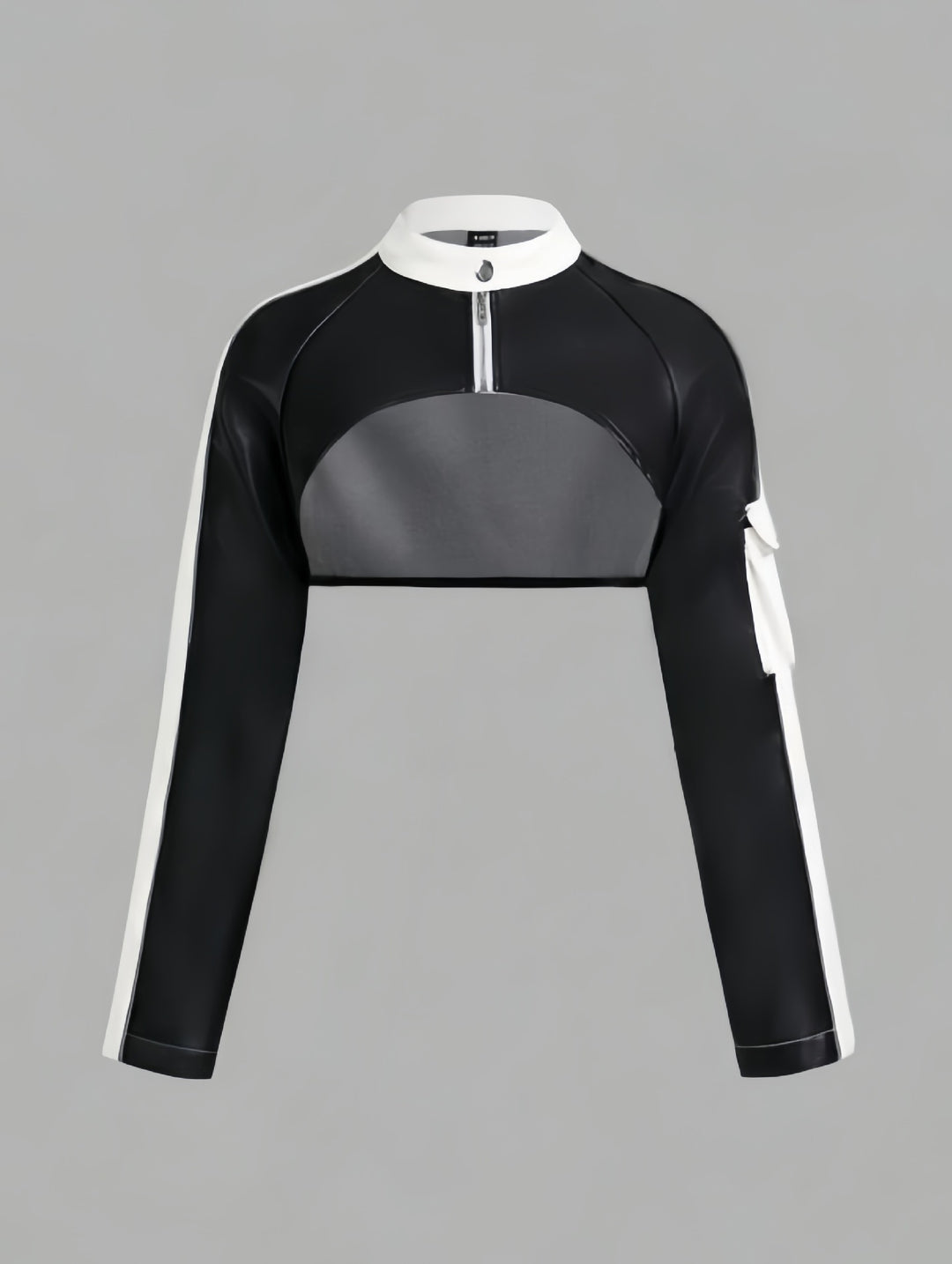 Damen modische cropped Jacke Drune