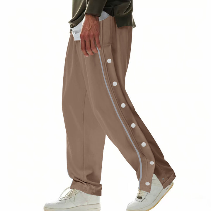 Herren lässige Sporthose mit praktischer Knopfleiste und atmungsaktivem Material Drune