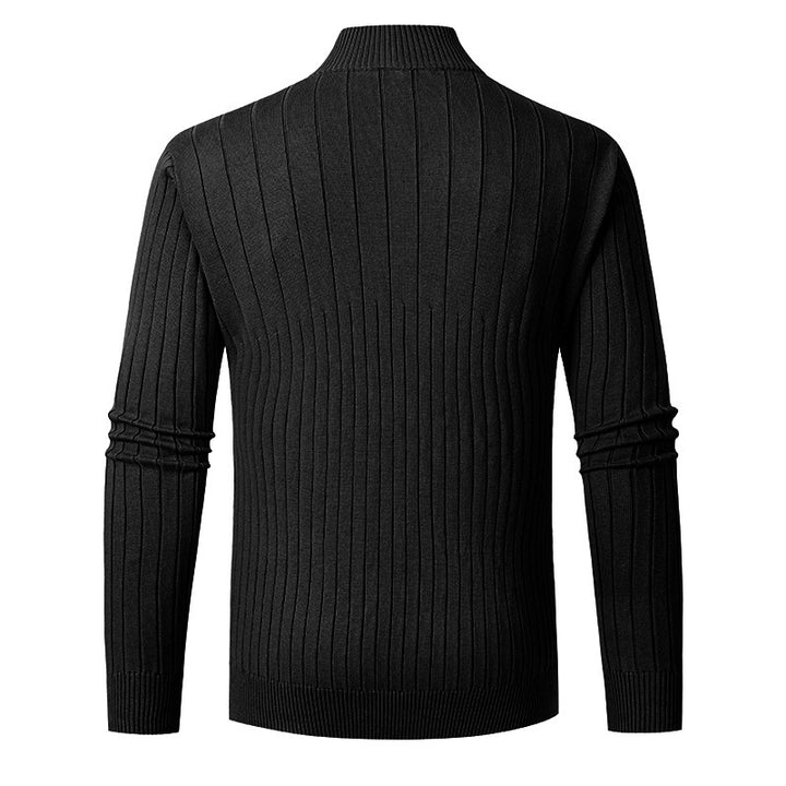 Herren Pullover mit Stehkragen und Feinstrick Drune