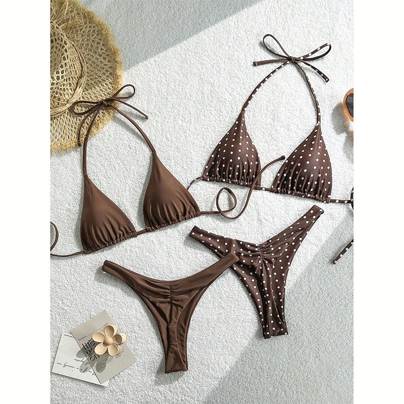 Damen Triangel-Bikini-Set mit raffinierte Details Drune