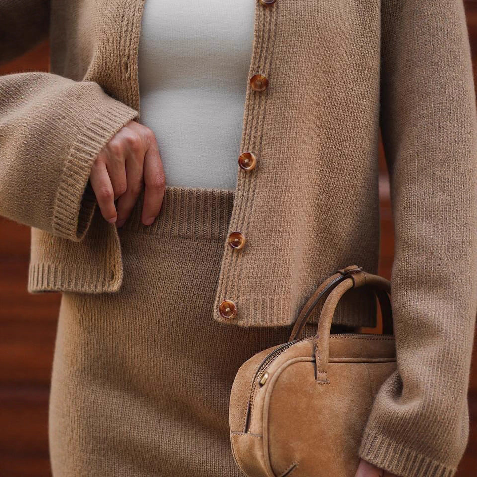 Damen Set aus weichem Strickmaterial Drune