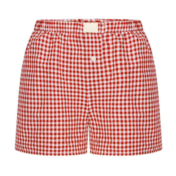 Damen lässige Karohose Drune