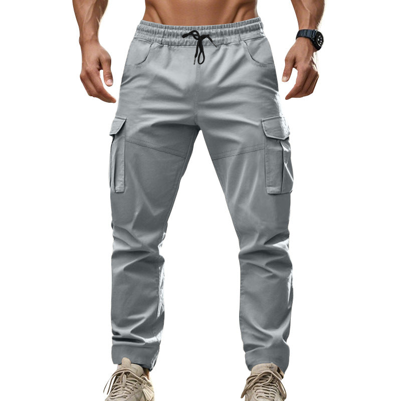 Herren Cargo-Hose mit funktionalen Seitentaschen und elastischem Bund Drune