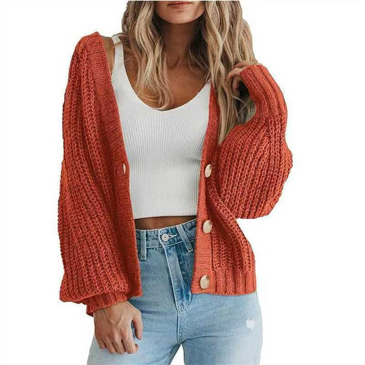 Damen Strickjacke mit grobem Muster und modischem Schnitt Drune