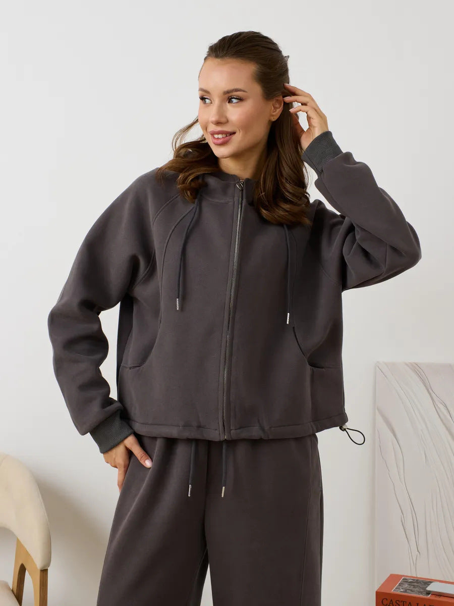 Damen hochwertige Kapuzenjacke mit frischem Design Drune
