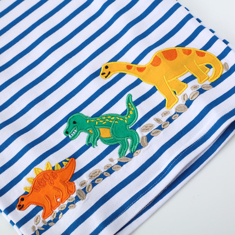 Jungen T-Shirt mit buntem Dinosaurier-Motiv Drune