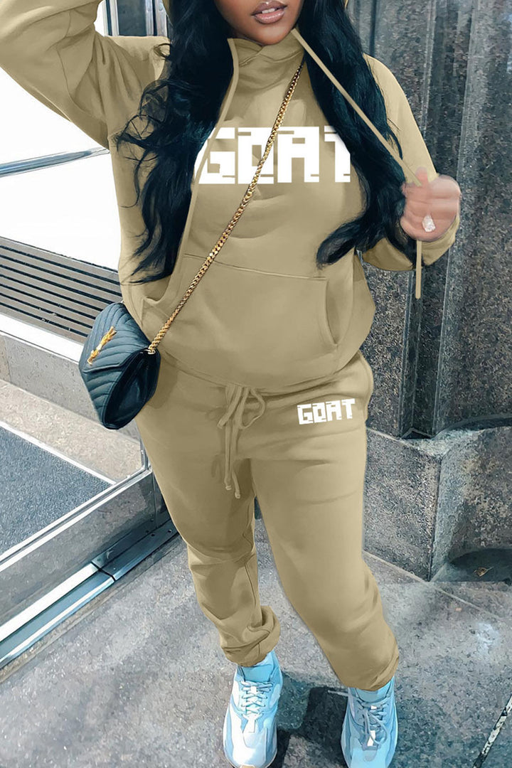 Damen Jogginganzug mit innovativem Logo-Design Drune
