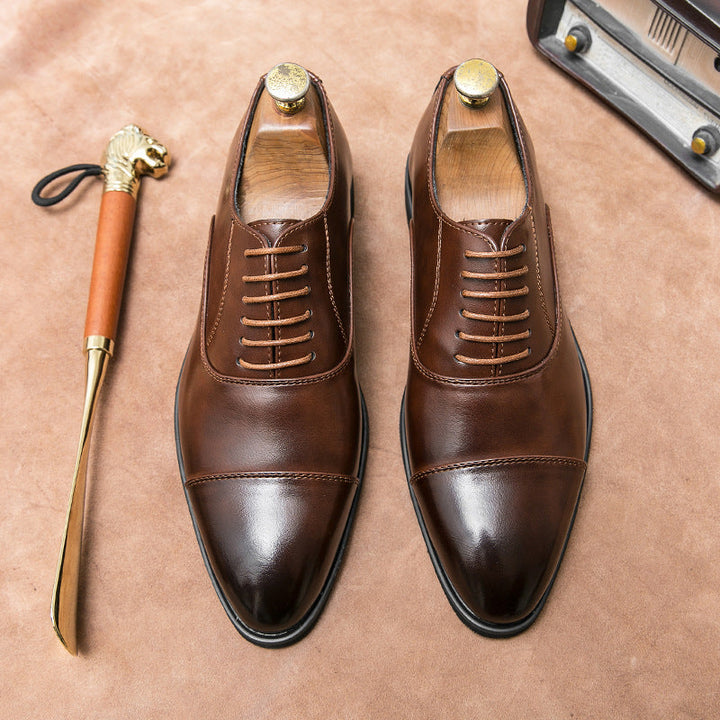 Damen elegante Schnürschuhe aus hochwertigem Leder Drune