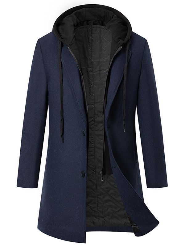 Damen modischer Parka mit abnehmbarer Kapuze Drune